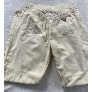 Vintage Georges Marciano for Guess Jeans Yellow Size 29 Made‎ in USA